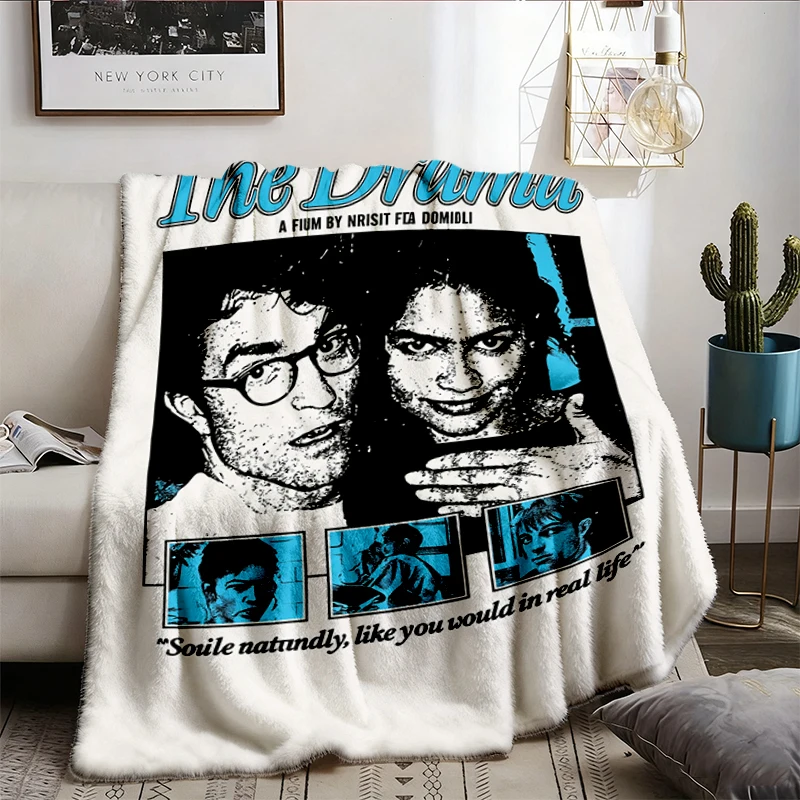The Drama Film T, Flannel Blanket, Kristoffer Borgli A24 Movie Flannel Throw, Dark Comedy Graphic