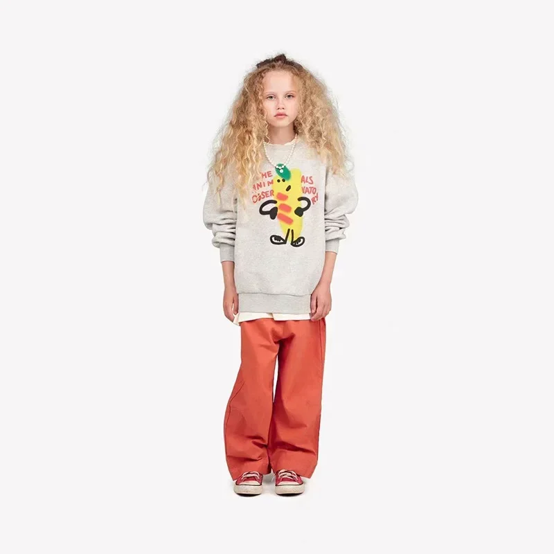 2024 Autumn/Winter Children's Sweatshirt Set Fashion Cartoon Girl Hoodie Pullover Pants Casual Sweatshirt for Boys Clothing