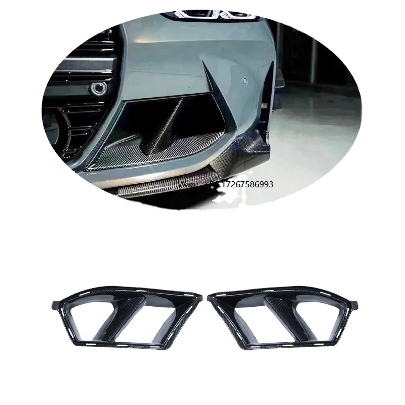 

Real Carbon Front Bumper Lip Grill Air Vent Cover Fits for G80 M3 G82 G83 M4 20+