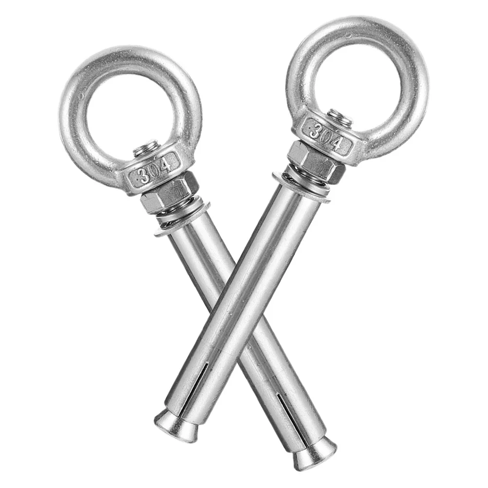 

2Pcs M6x50mm Bolts For Asphalt Wall Cement Screws For Screw Concrete Concrete Eye Bolt Eye Bolt ClosedHook