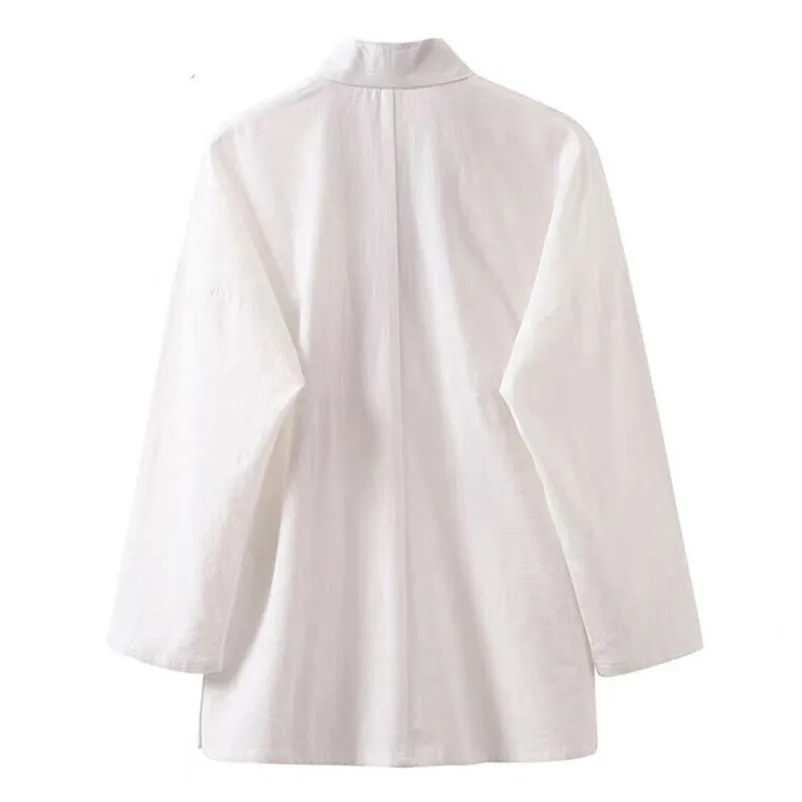 2026 Spring Vintage Casual Loose Hanfu Cardigan Bandage Shirts Traditional Clothing for Men Long Sleeves Large Size Tops M-7XL