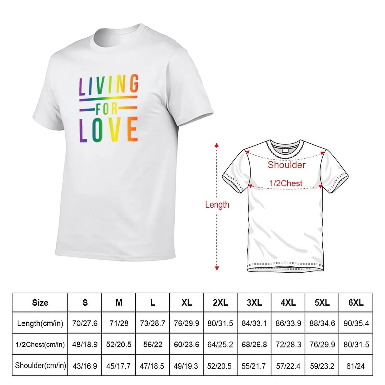 Living For Love Lines T-Shirt plain anime stuff designer shirts boys whites sweat shirts, men