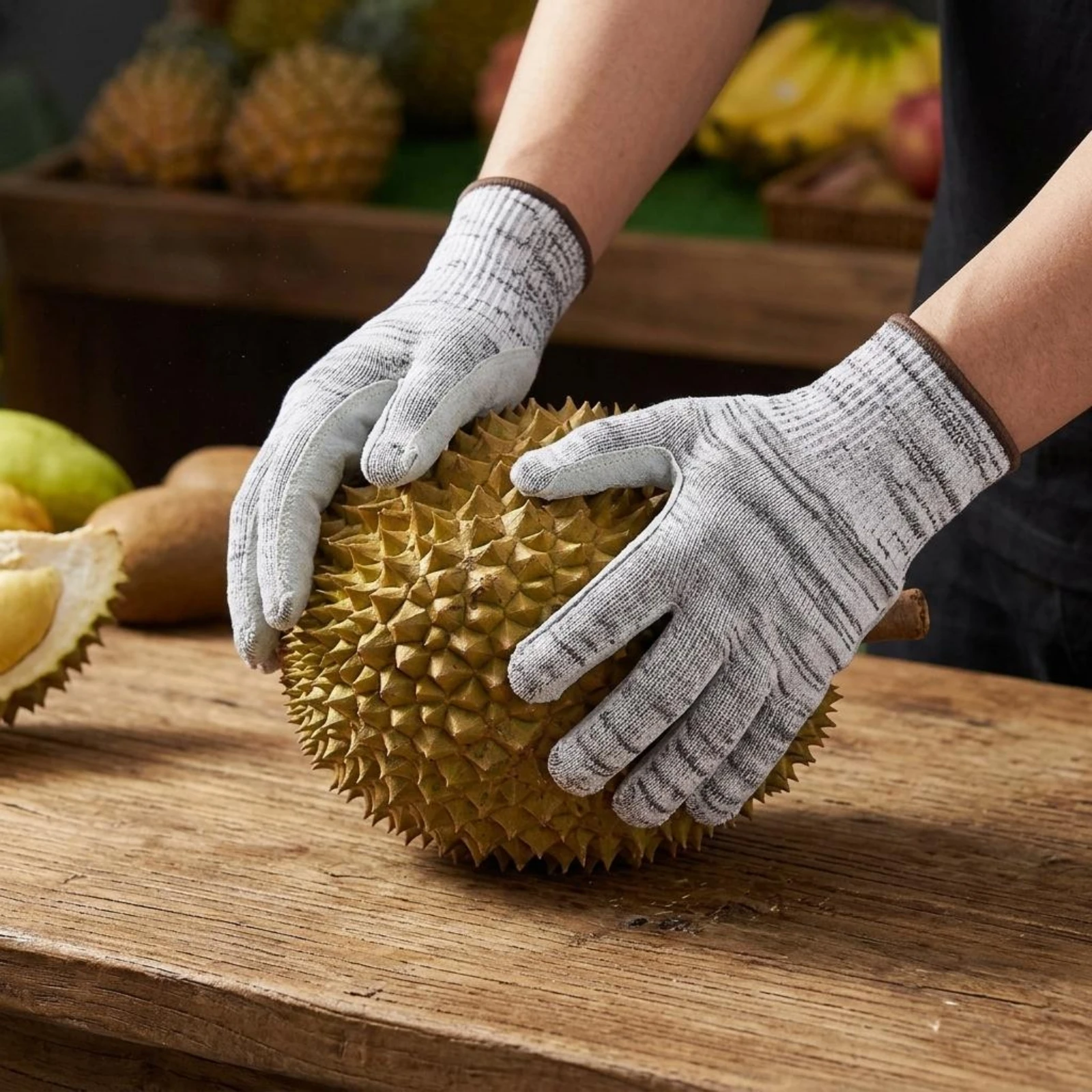 Fruit Picking Gloves Anti-Puncture Cut-Resistant Gloves Hand Protection Breathable Close-Fitting