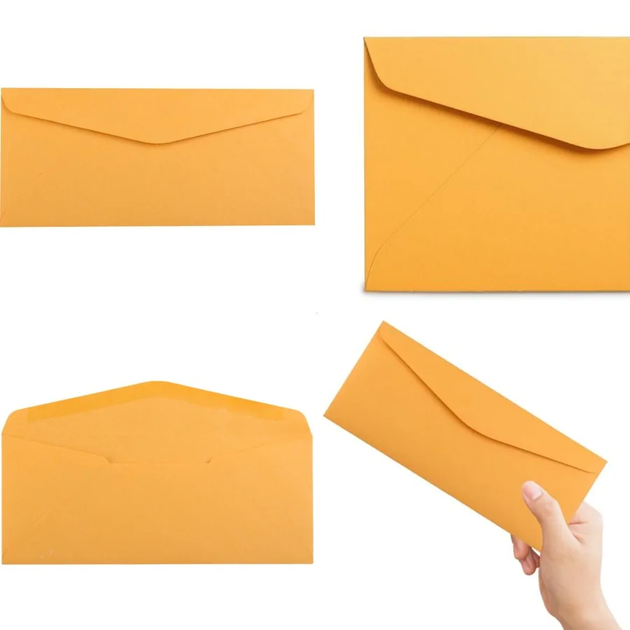 

Business Commercial Envelopes - 4 1/8 x 9 1/2 - Brown Kraft Manila