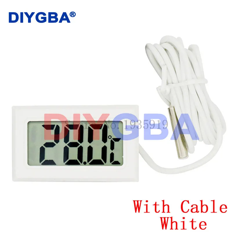 Mini LCD Digital Thermometer for Freezer Temperature -50~110 degree Refrigerator Fridge Thermometer indoor outdoor Probe