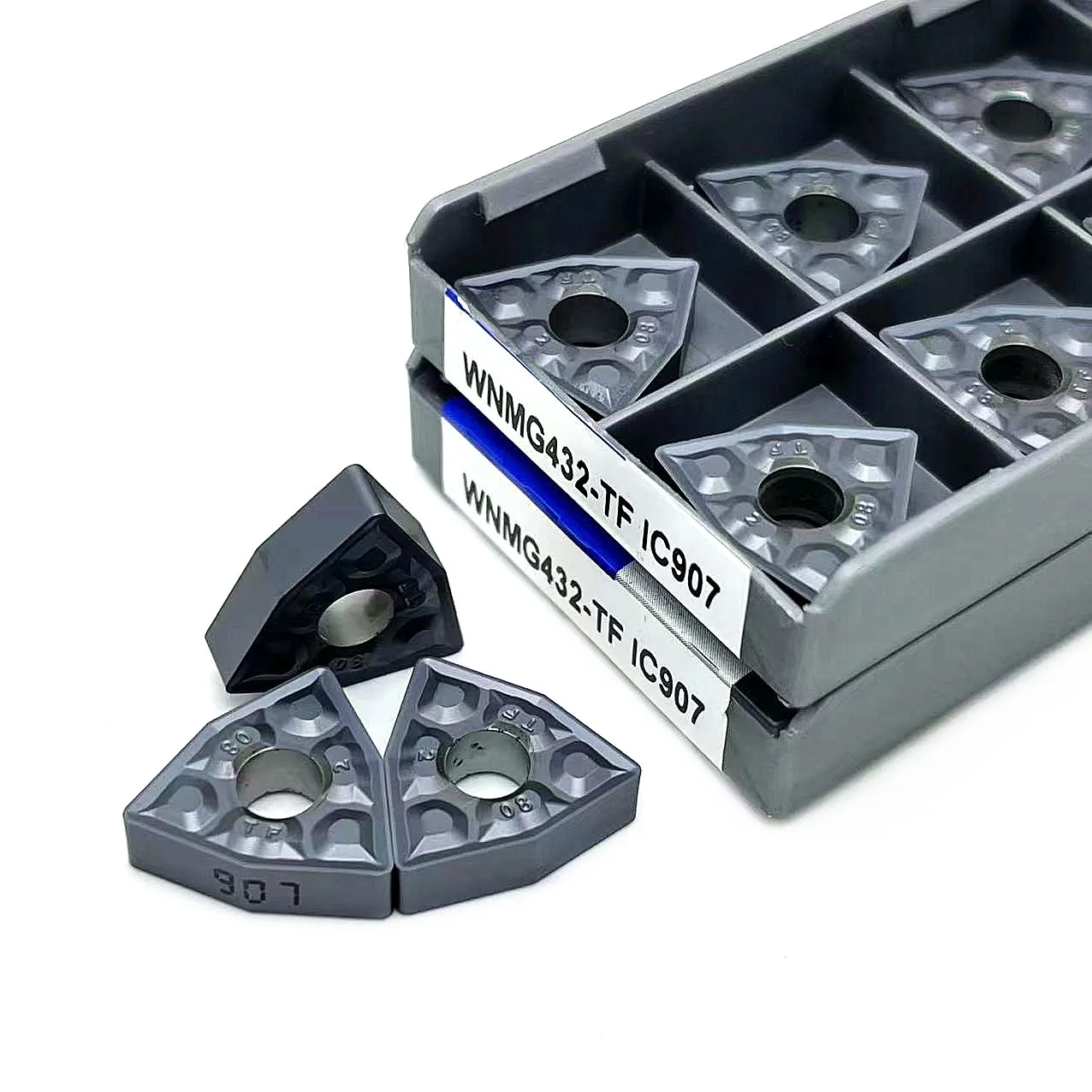 WNMG080408 WNMG080404 TF IC907/908เครื่องกลึงภายนอกคาร์ไบด์แทรก wnmg เครื่องมือตัดกลึง080408