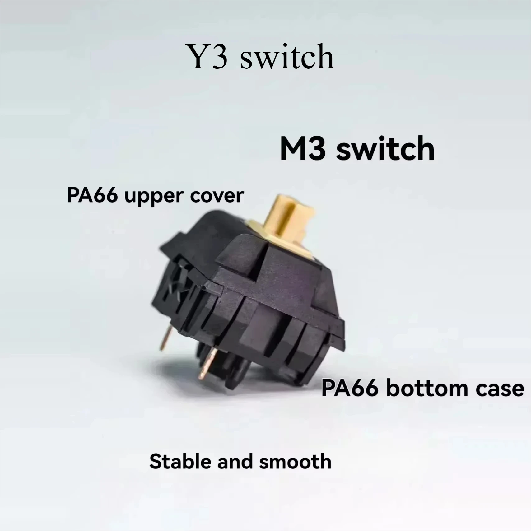 Y3 Switch HIFI Linear Switch Hot-swappable Customized Switch Game Factory Lubricated 30gf/40gf/48gf for MX Mechanical Keyboard