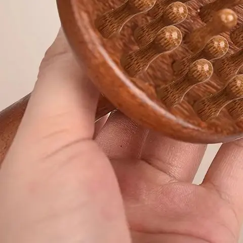 

Портативная массажная щетка из сандалового дерева Гуа Ша, головка, шея, живот, нога, меридиан, массажер, деревянные массажные инструменты