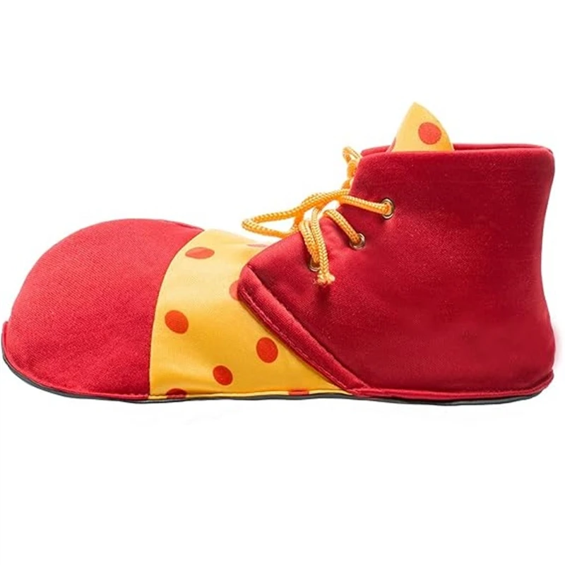 Paar Kinderschoenen 10 Inch Oversized Kleurrijke Gevlekte Schoenen Circus Clown Kostuum Accessoires