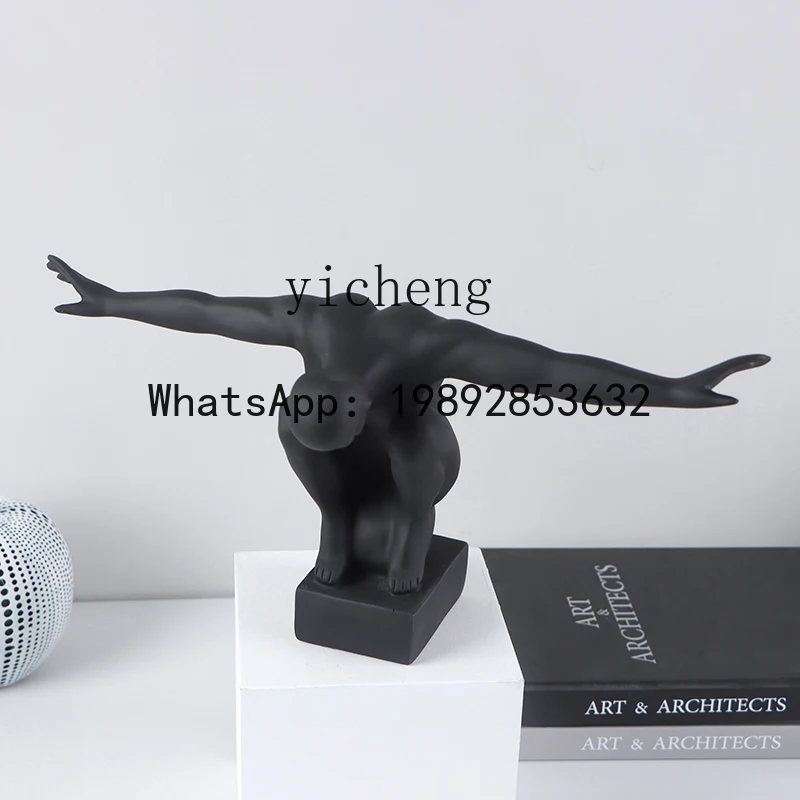 

X-29 Diving Champion Sports Figure Art Ornament Bookshelf Sculpture Home Decoration