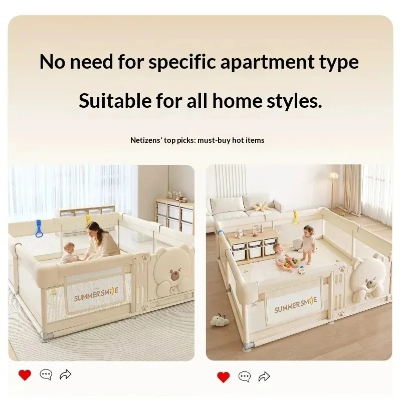 Baby Playpen Play Yard Toddler Non Toxic Easy Assembly Adjustable Expandable Indoor Outdoor Safety Gate Fence Baby Playpen