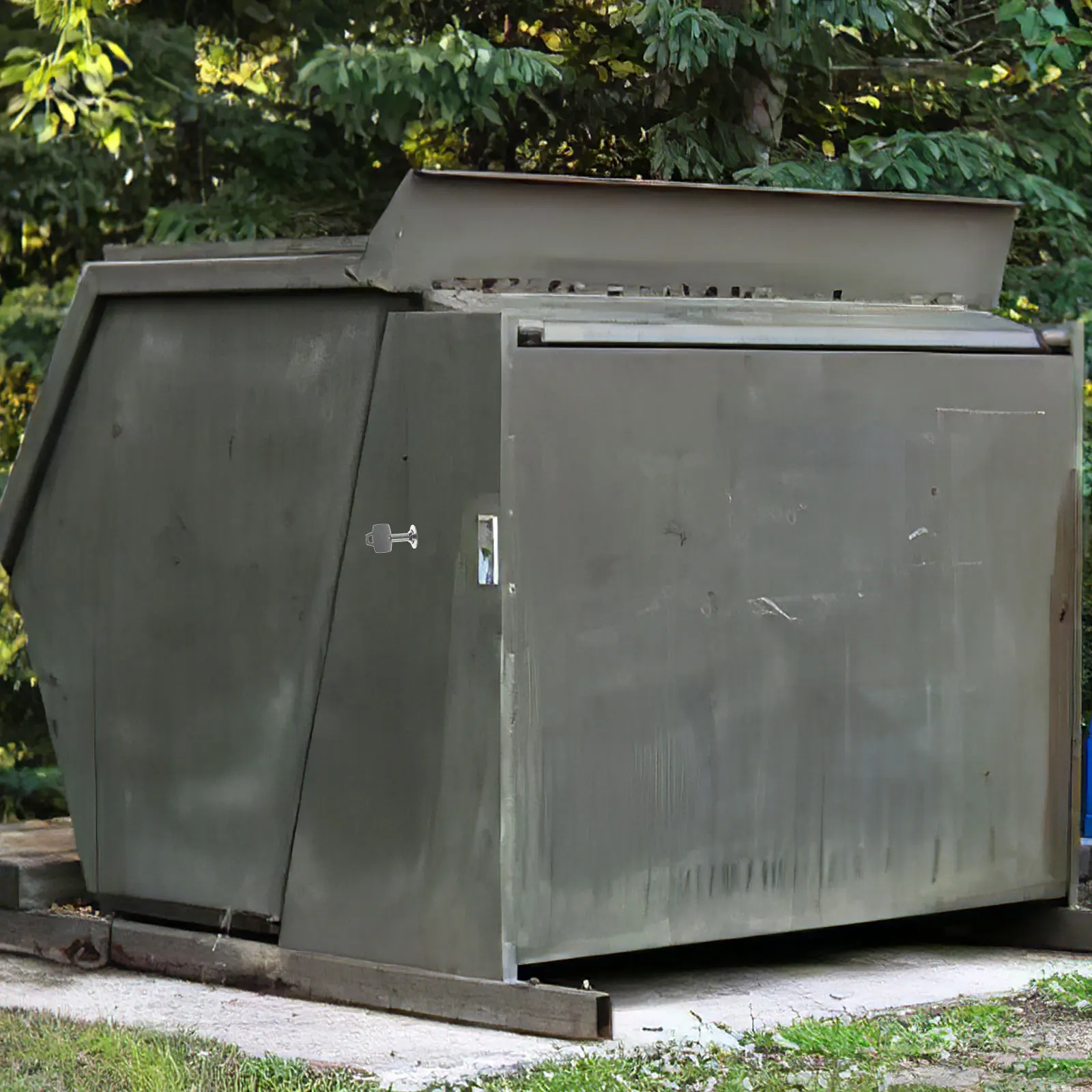 

2Sets Triangular Socket Key Trash Can Lock Rustproof Easy Use Various Cans Security Trash Can Accessory Water Key