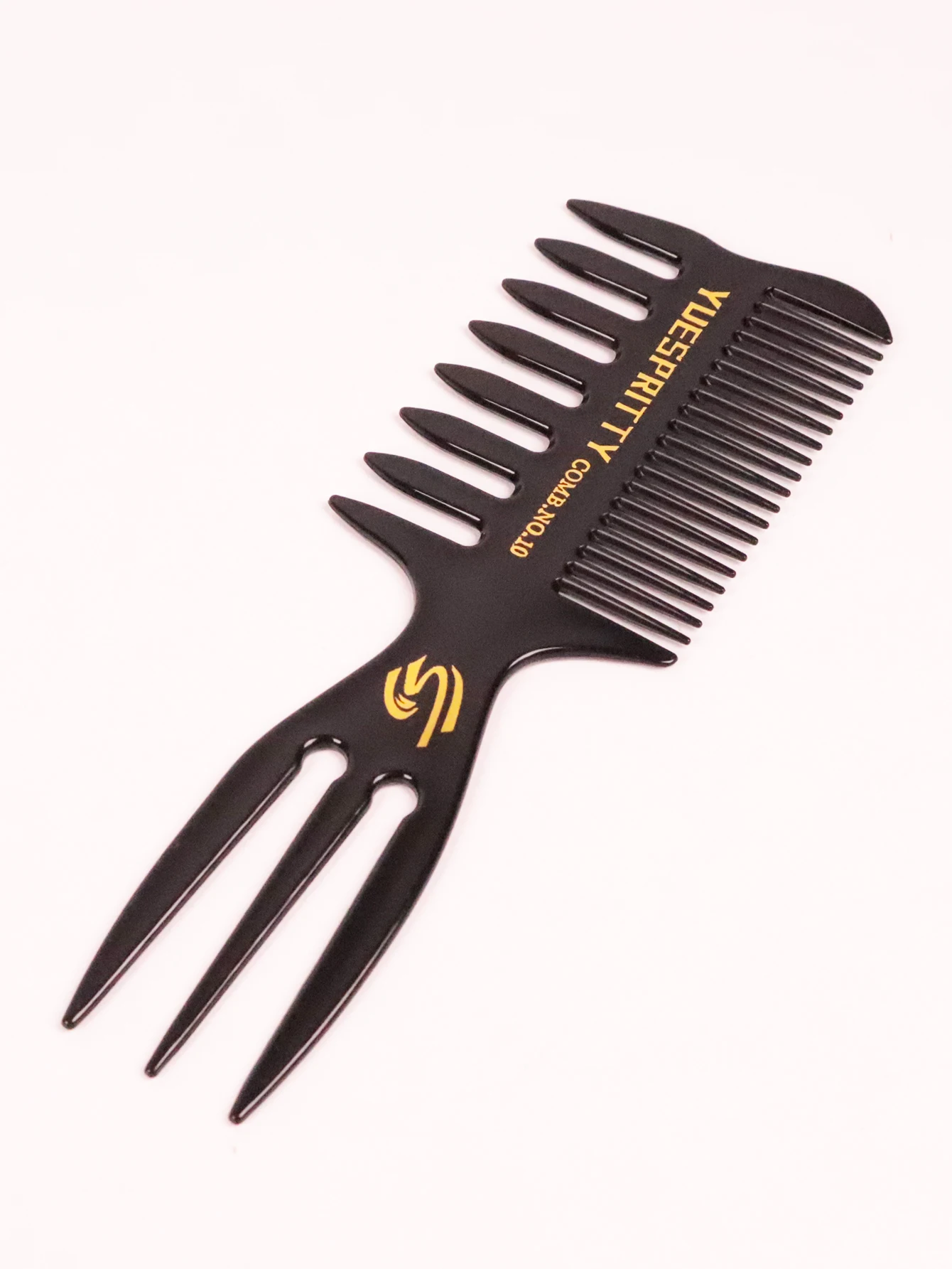 Professional Hair Salon Styling Comb Set, Hollow Design Massage Comb, Retro Wide Tooth Comb