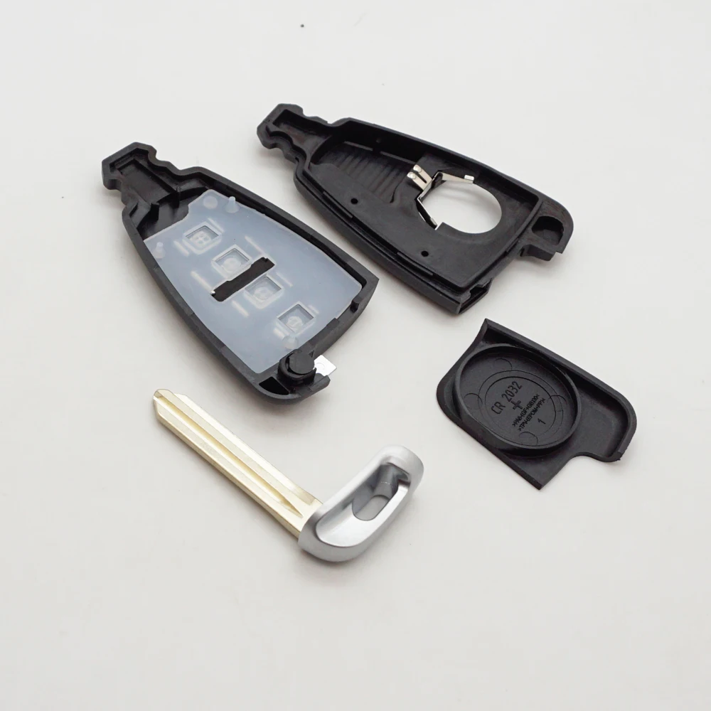 Cocolockey Car Key Shell Fob Fit for Hyundai Veracruz Ix55 2007-2012 4 Button Smart Remote Keys Housing Replacement