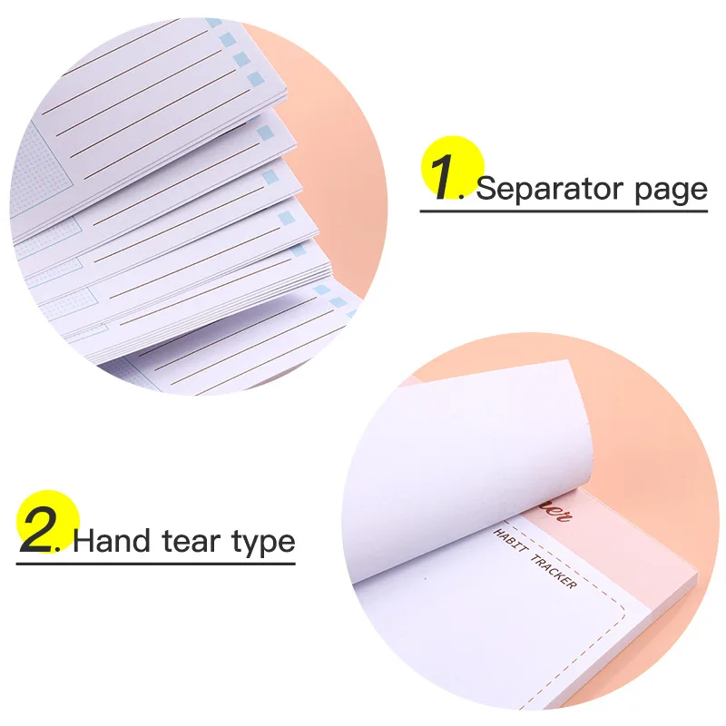 52 Vellen Wekelijks Plan Boek Magnetische Attractie Efficiëntie Handboek Wekelijks Notebook Time Management To Do Lijst Tearable Notebook