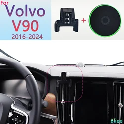 For Volvo V90 2016 2017 2018 2019 2020 2021 2022-2024 Magnetic Car Phone Holder 15W Wireless Charging Phone Stand MagSafe Base