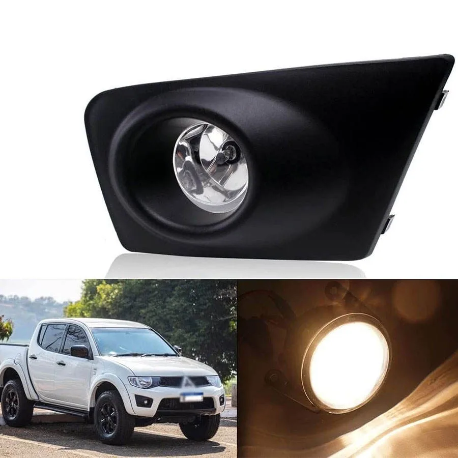 Front Fog Light Kit  For Mitsubishi Triton L200 MN 2009-2013 Pickup  With Bezel Wiring Harness Switch IP65 Waterproof