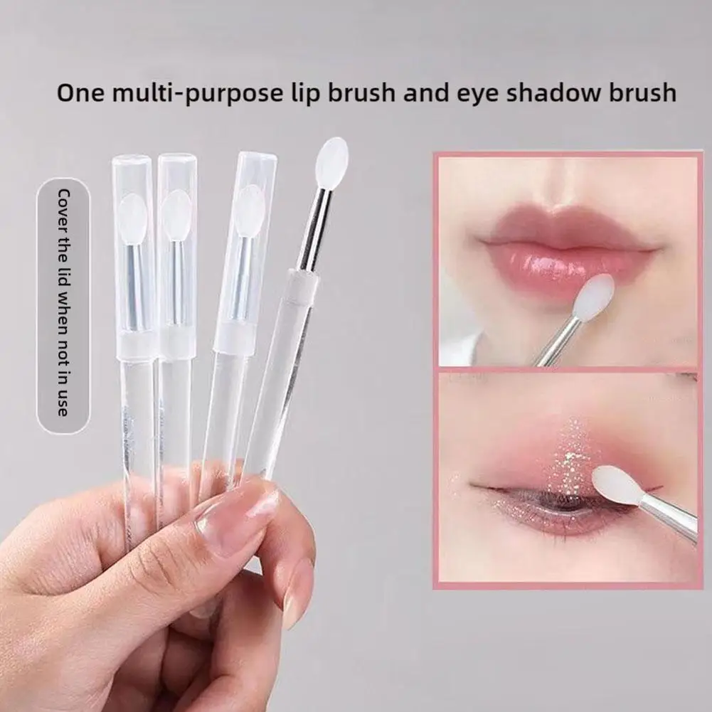 Portable Silicone Lip Brush Crystal Lip Balm Applicator Makeup Tools Beauty Lipgloss Reusable Brushes Lipstick T5d6