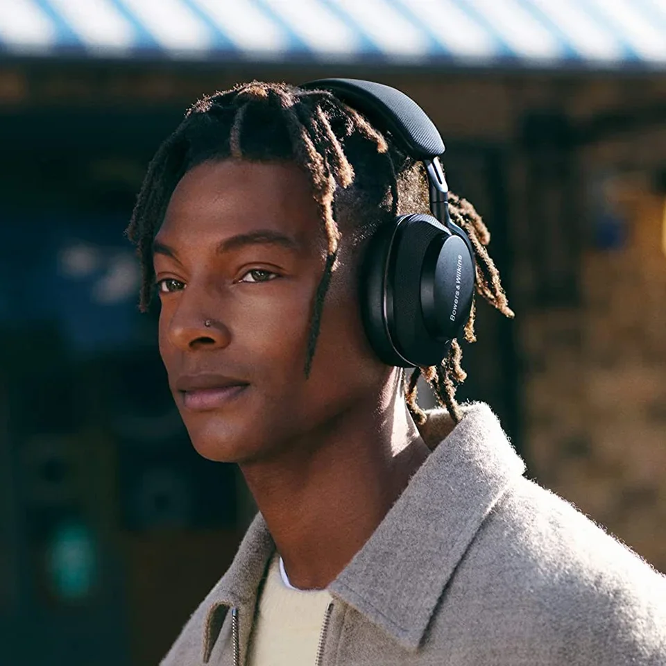 سماعات أذن أصلية من Bowers&Wilkins Px7 S2 فوق الأذن - إلغاء الضوضاء المتقدم الجديد، نحيف وخفيف الوزن، شحن سريع 15 دقيقة