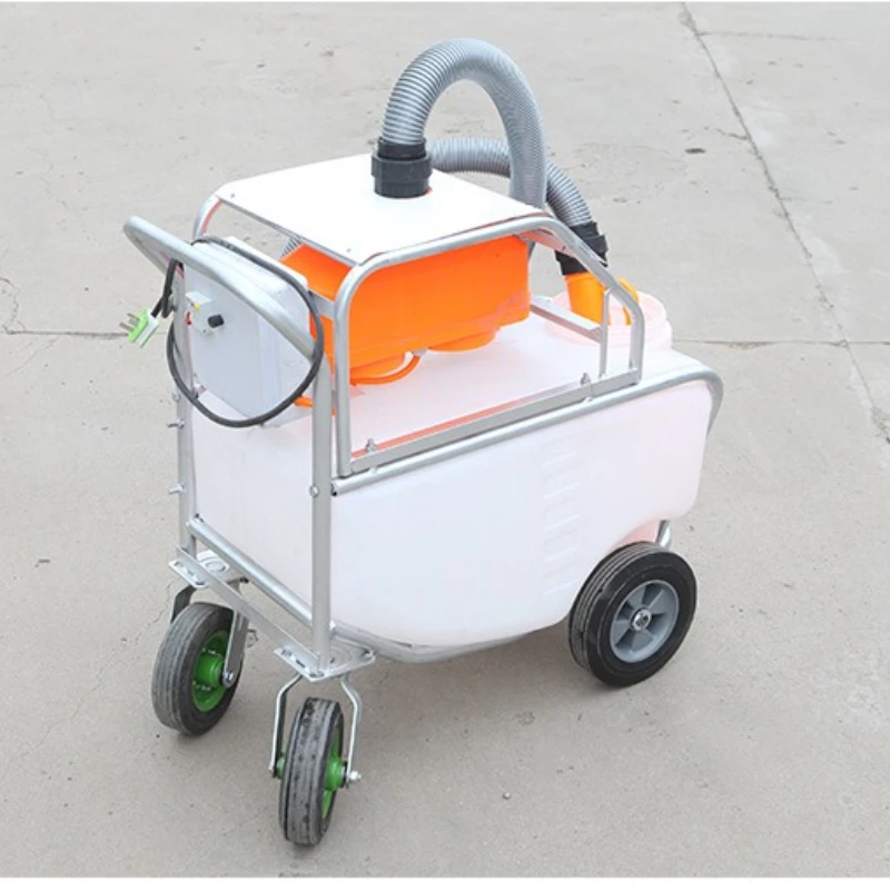 Greenhouse Trolley Garden Hand Push Sprayer 75L Electric High Pressure Plug‑in Agricultural Power Disinfection Sprayer