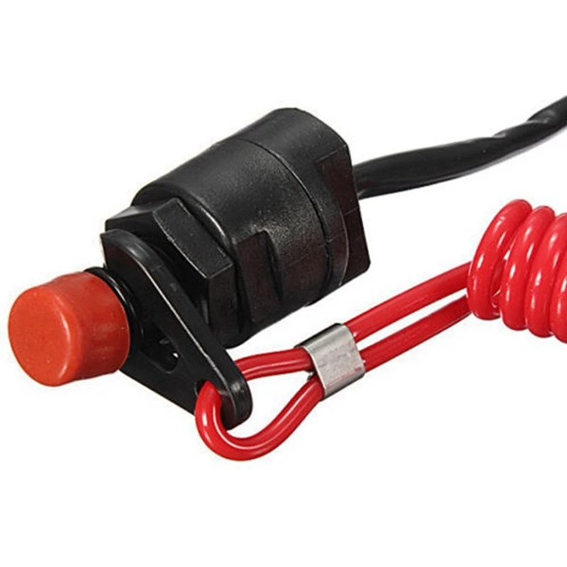 Boat Motor Emergency Kill Stop Switch For Yamaha Tohatsu Stop Switch Cut Off Switches With Safety Tether Lanyard