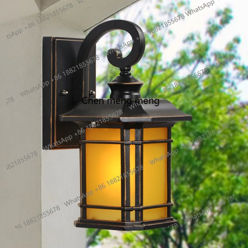 Outdoor wall lamp Outdoor waterproof courtyard door headlamp Villa Chinese LED exterior wall Balcony wall lamp