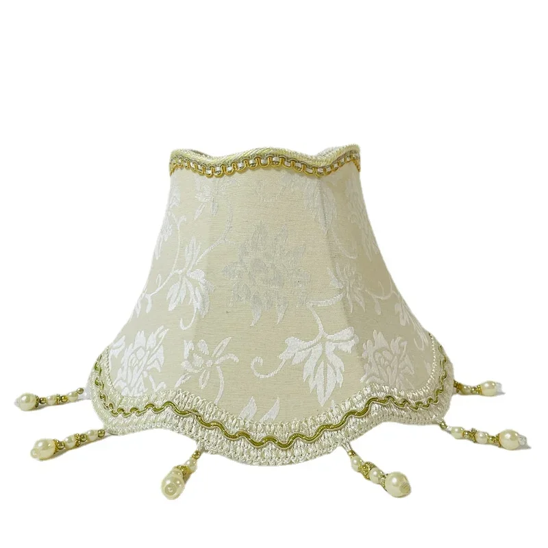 

Бежевый абажур для настольных ламп с цветочным принтом в стиле ретро E27, чехлы для ламп, аксессуары для освещения