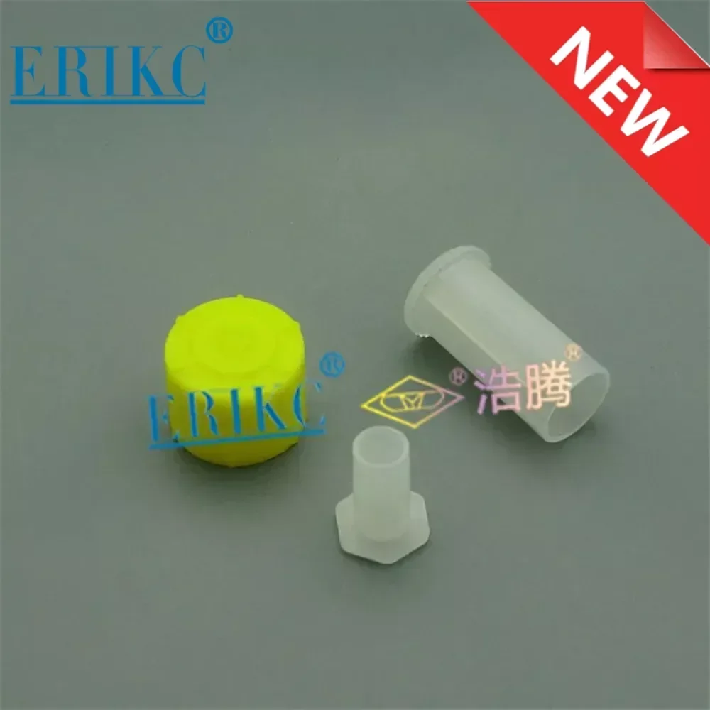 ERIKC Diesel Fuel Injector Protection Caps and Common Rail Nozzle for Delphi Injectos, 3 Pieces/set