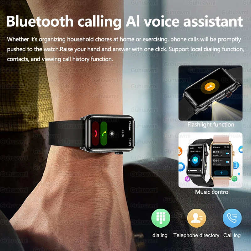 สําหรับ Xiaomi การจัดการสุขภาพสมาร์ทนาฬิกาผู้ชายผู้หญิง Heart Rate ความดันโลหิตบลูทูธ IP68 กันน้ํากีฬาสร้อยข้อมือสมาร์ท