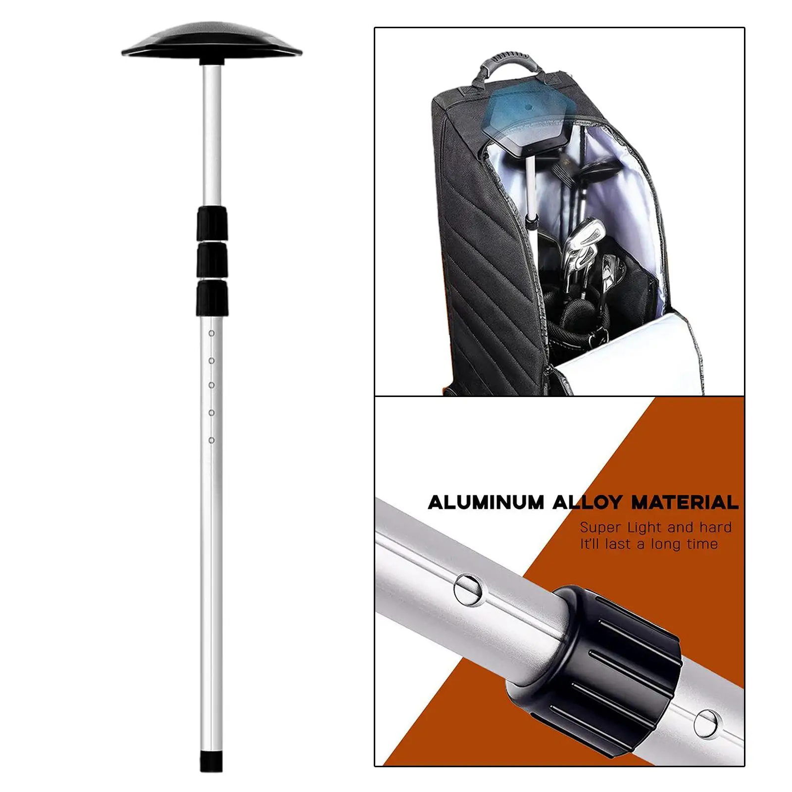 Bag Clubs  System Rod Holder Adjustable Aluminum Alloy Protective Cover Pole