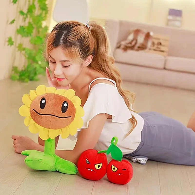 72 stili Piante VS Zombies 15-20 cm Giocattoli di peluche Bambola di cartone animato Peashooter Cherry Bomb Girasole dado a parete Squash Pisello diviso Regalo per bambini
