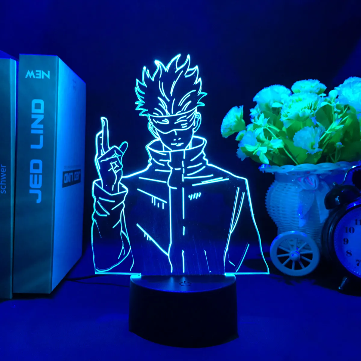 Led Light Anime Jujutsu Kaisen Yuji Itadori Ryomen Sukuna Gojo Satoru for Child Bedroom Decor Lighting Birthday Gift