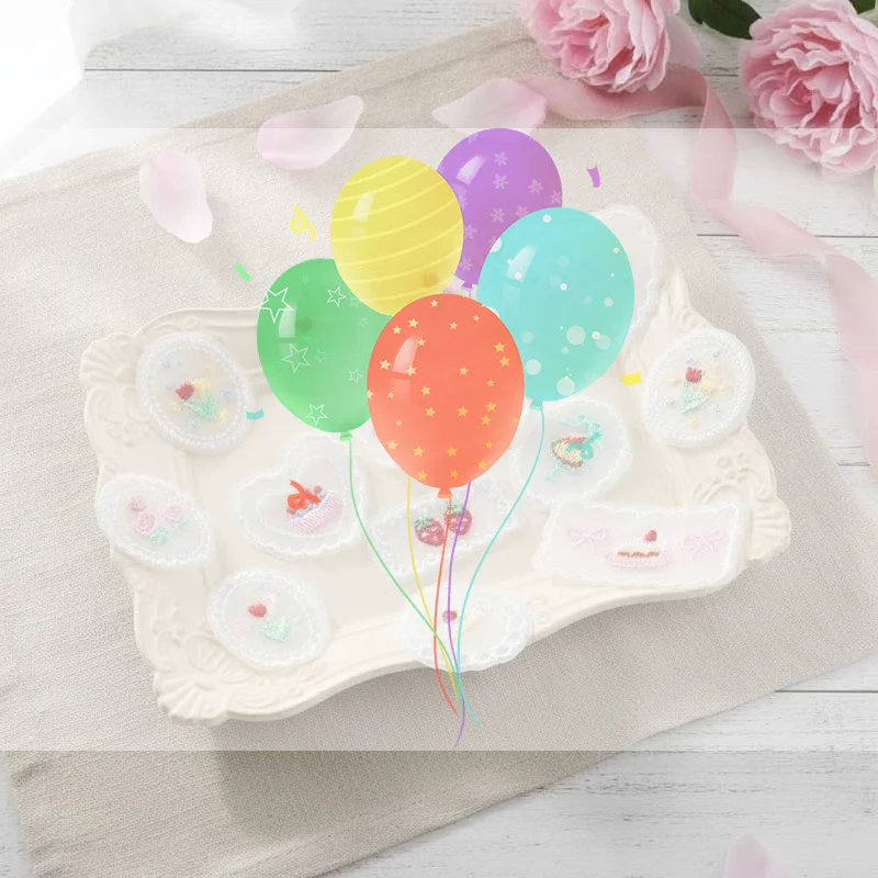 Flower Lace Embroidery Patches 10Pcs Elegant Design 13-50mm for DIY Wedding Dress Bag Hat Decor Party Decorations