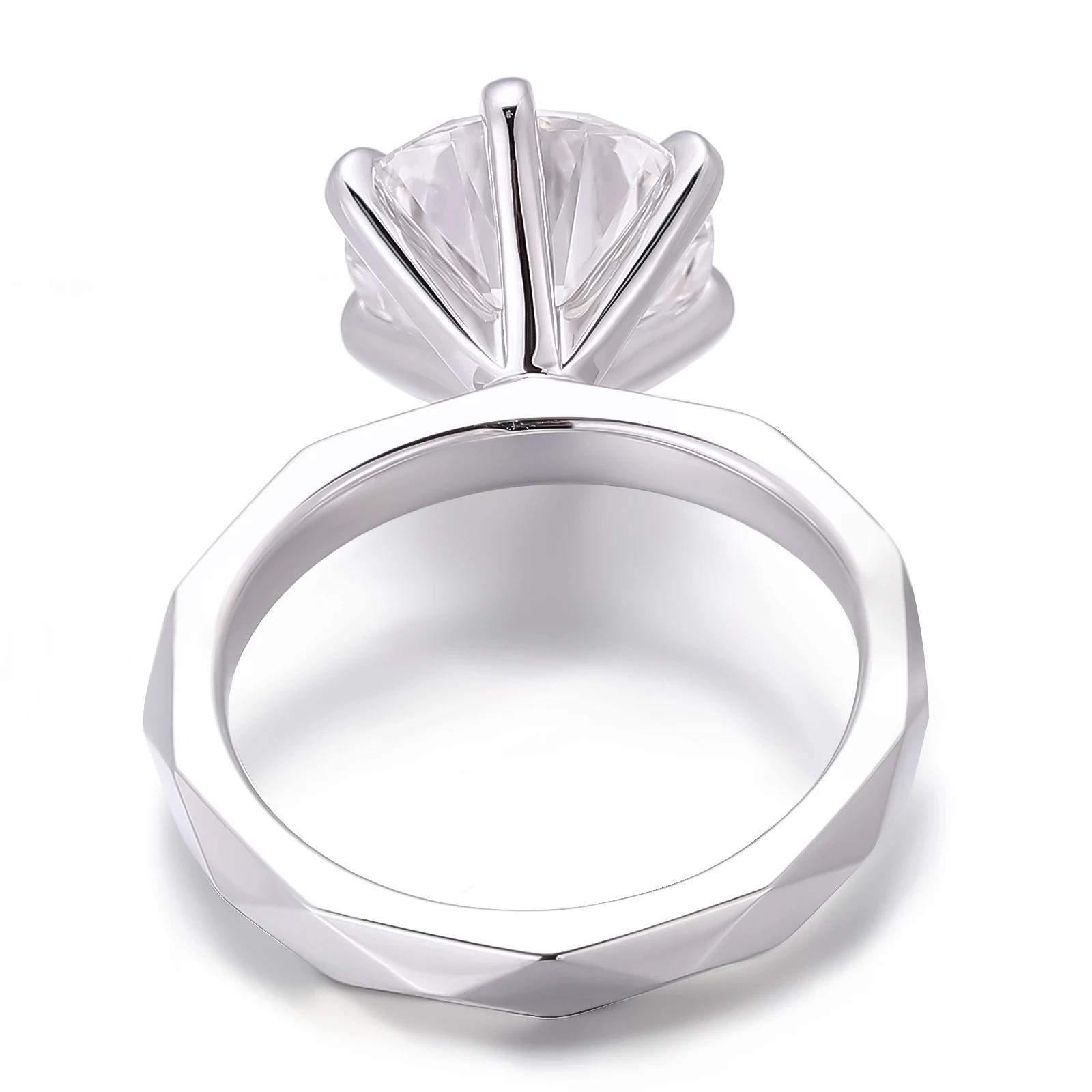 Joias provença 14K/18K anel solitário de ouro 2,5CT laboratório anéis de noivado de diamante maior para mulheres joias clássicas de casamento com losango