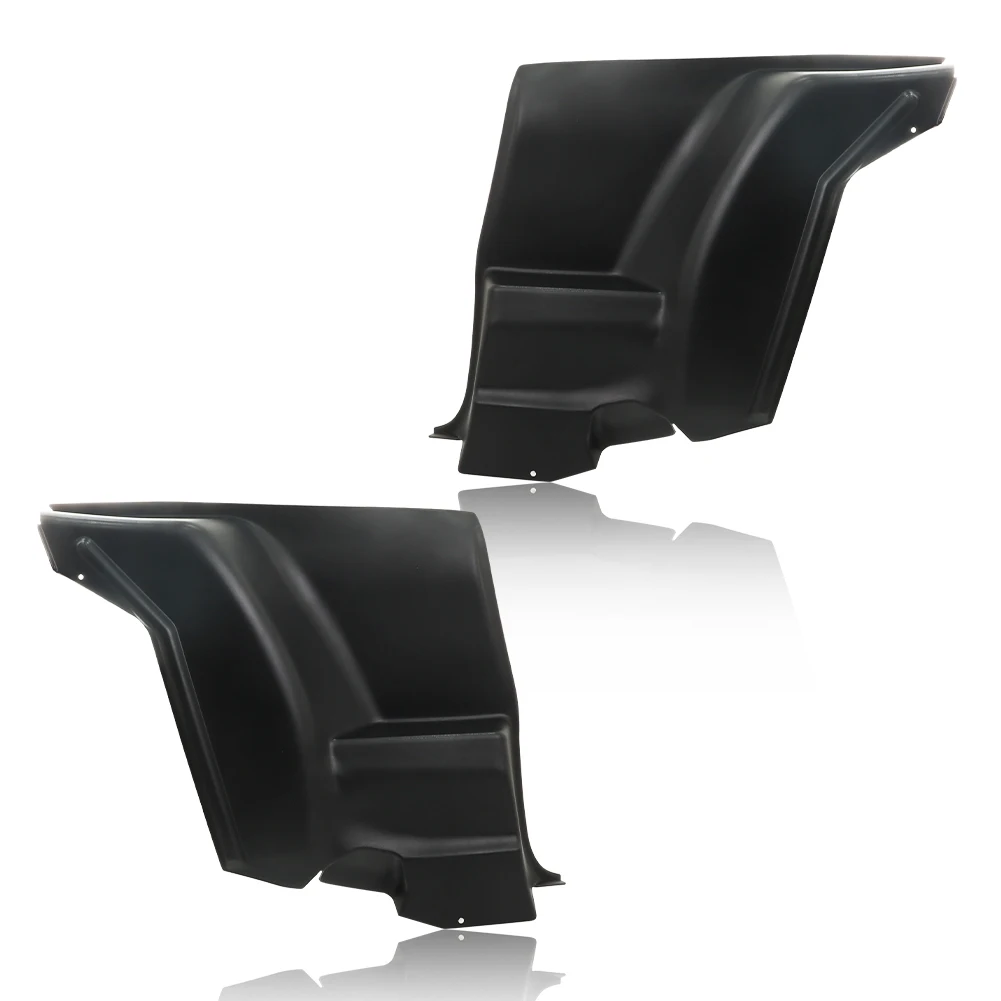For 1972-1981 Chevrolet Camaro Pontiac Firebird L&R Black Lower Plastic Rear Armrest Seat Inner Side Panels Shield Cover