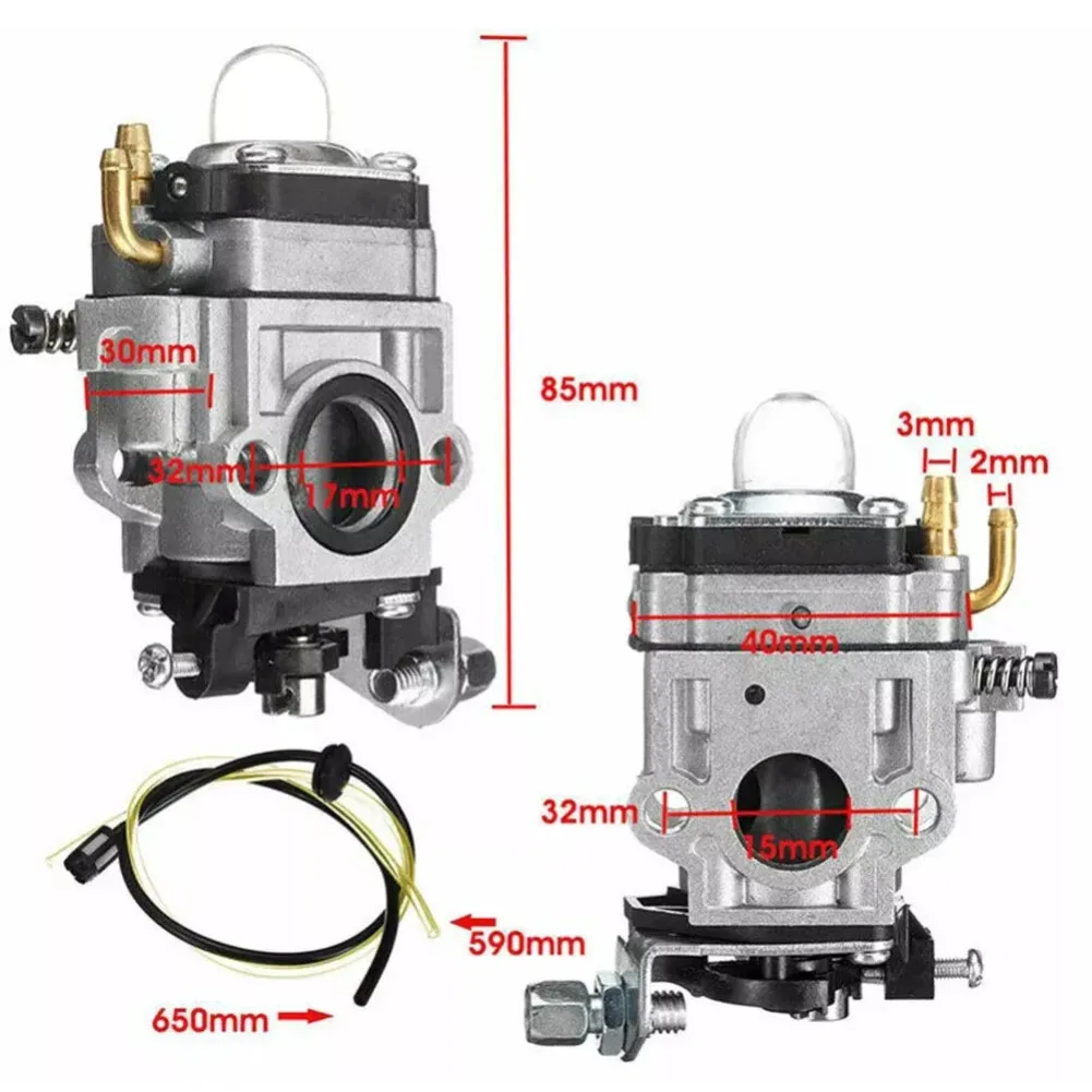 

Комплект карбюратора для кустореза 43cc 49cc 52cc, аксессуары для триммера для травы, комплект фильтров для топливной трубки карбюратора