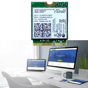 7260AC Bluetooth 4.0 Kartu Jaringan Nirkabel WiFi Dongle Wifi NGFF M. 2 802.11 AC Pita Ganda 2.4 G 5G untuk Laptop 7260 7260NGW 12 wifi m2 penjualan terbaik - №