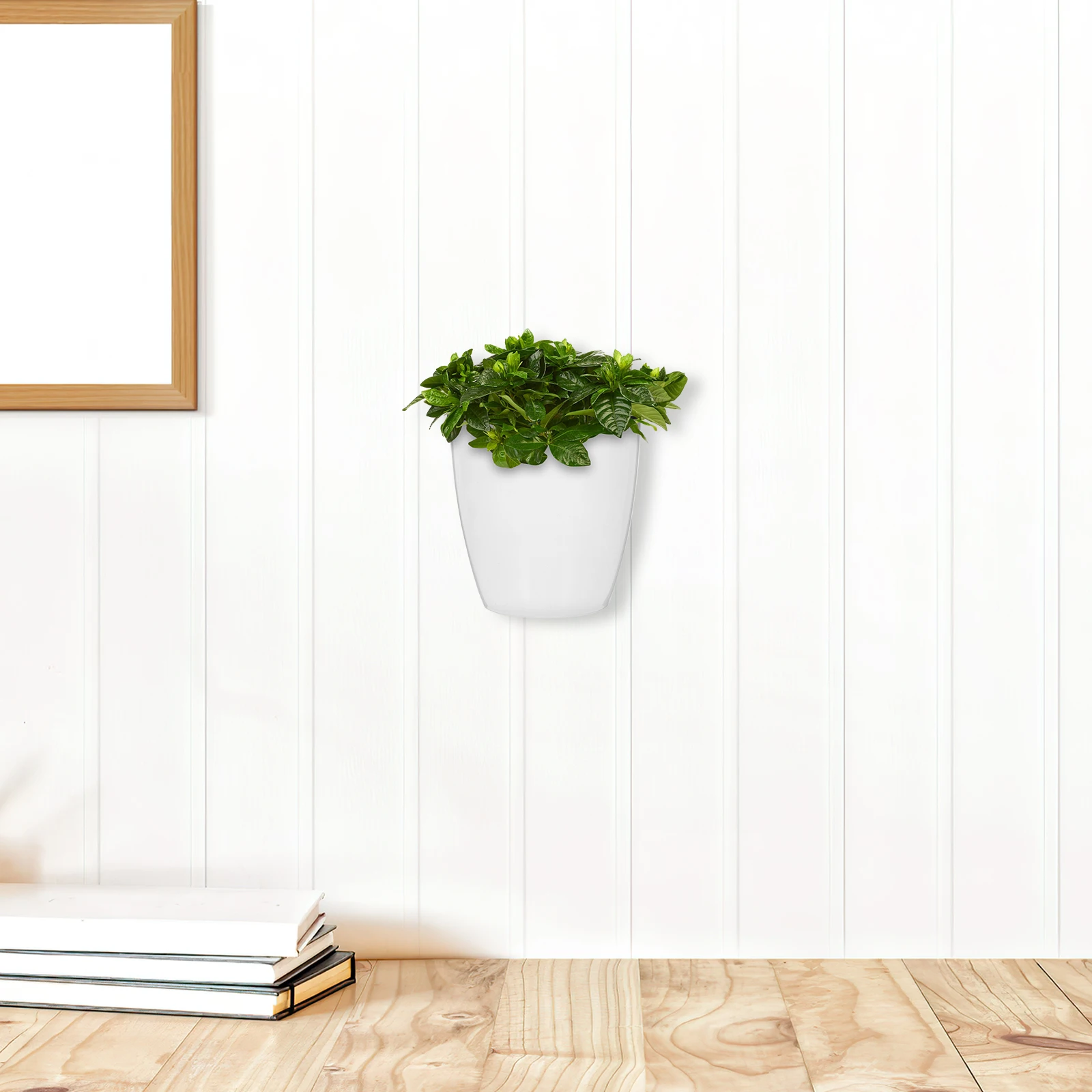 

7 Pcs Wall Hanging Flower Pot Self Watering Planters Creative Design for Plants Container Plastic