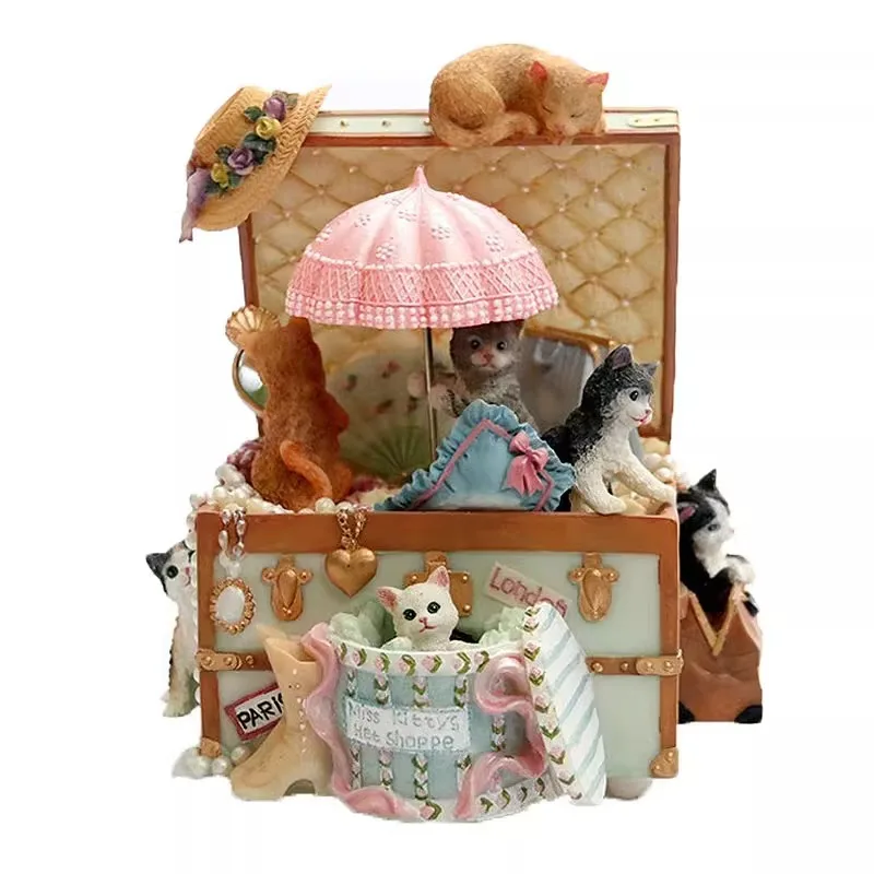 

Treasure box, rotating clockwork music box, gifts for girls
