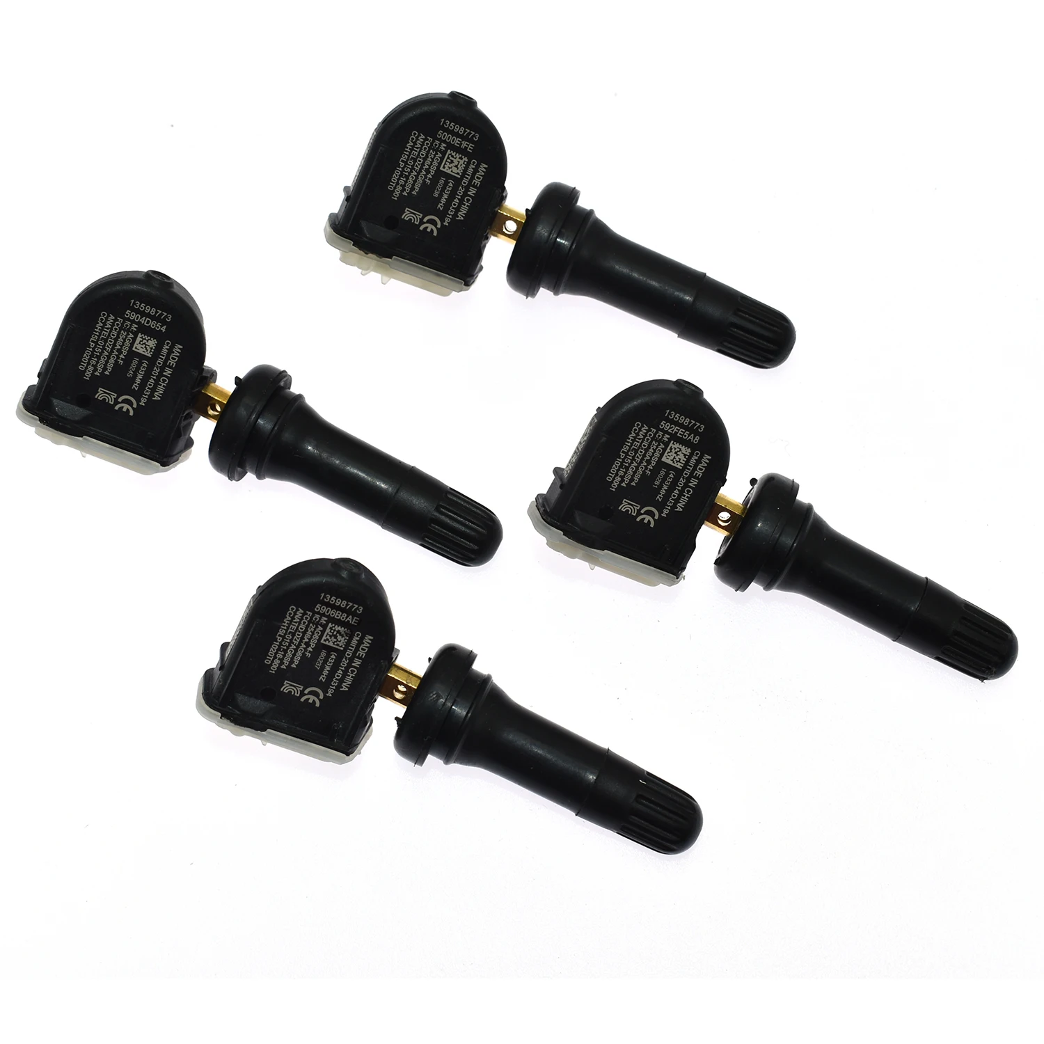 Tire Pressure Sensor 13598773 TPMS Set for Buick, Cadillac, Chevrolet, GMC Vehicles - OE Replacement (4PCS),