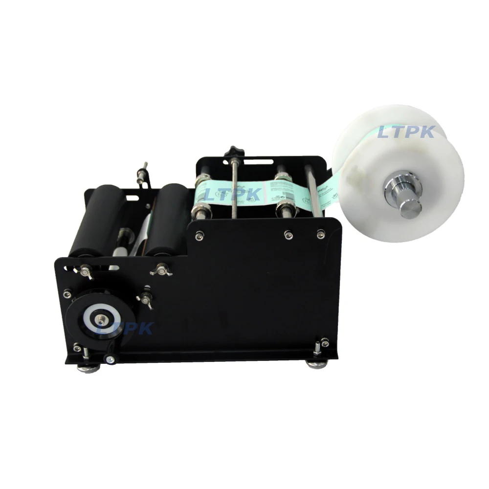 

LT-L100 Manual Round Bottle Labeling Machine Plastic Glass Metal Glass Jar Can Hand Adhesive Sticker for Home Retail Business