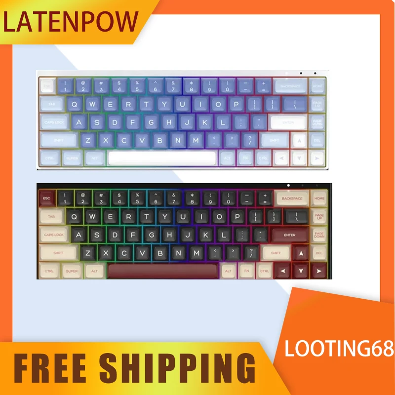 

Latenpow Looting68 Keyboard 8k Magnetic Switch Customized Keyboard Rt Fearless Contract Valorant Mechanical Keyboard For Laptop