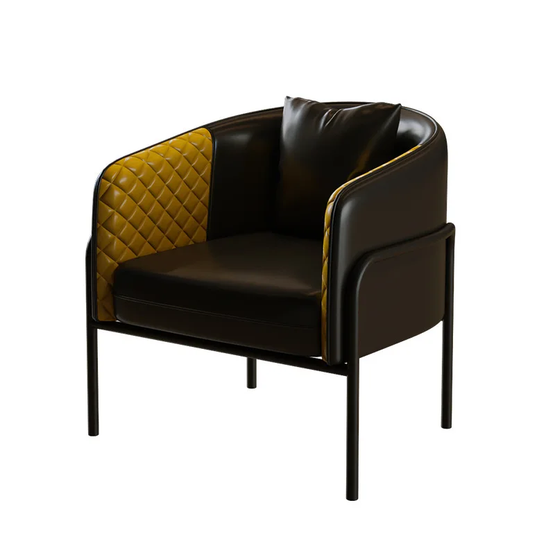 

Light luxury sales office single reception sofa chair living room leisure balcony single tiger chair