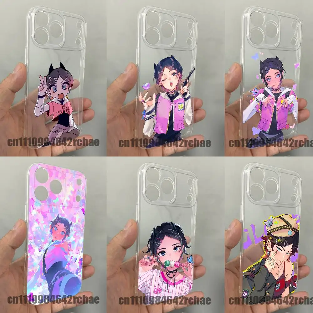 

For Clove V-ValorantS DIY Phone Case iPhone 15,16,11,14,13,17,12,Air,Mini,Pro,Max,Plus,E Clear Silicone Shell