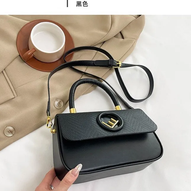 حقيبة منقوشة للنساء 2025 جديدة، ​ ​ جلد PU فاخر ​ ​   محفظة كتف مربعة، حقيبة كروس أنيقة مع حزام قابل للتعديل ​