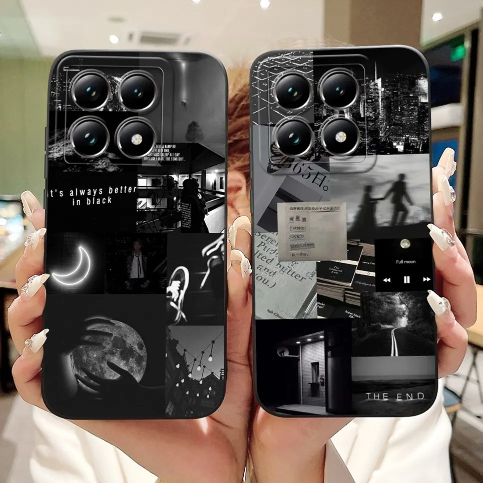 Fashion Painting Back Cover For Xiaomi Mi 14t Pro Phone Coques Marble Avocado Moon Night Gothic Soft Back Covers Xiaomi 14tPro