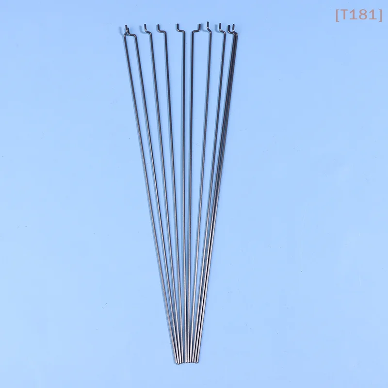 [E] 10Pcs Z-Type Servo Pull Rod Diameter 1.2MM Length 20CM Steel Wire Pull Rod Servo Angle Control Lever For RC Airplane