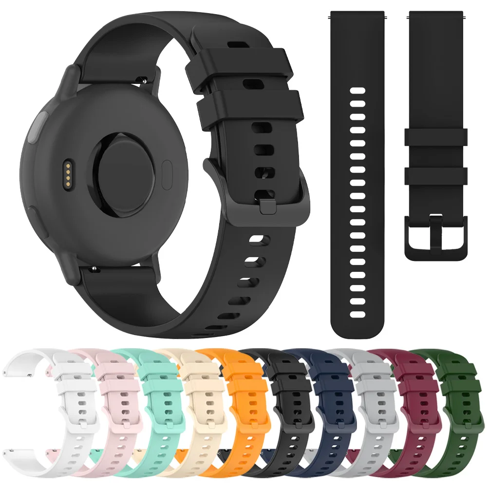 

Силиконовый ремешок 20-22 мм для Garmin Venu 3, Forerunner 265, 255 Music, Vivoactive 4, Garmin Venu Sq 2 Plus, универсальный браслет