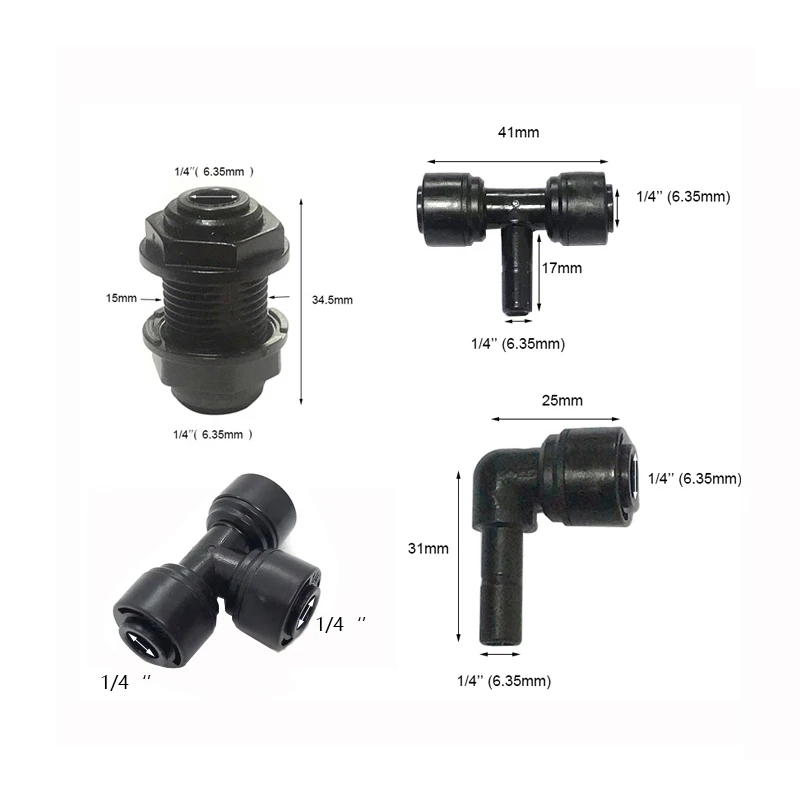 2pcs Aquarium Humidifying Spray Accessories Rainforest Tank Sprinkler,Misting Cooling nozzle, End Plug, Tube, Filter