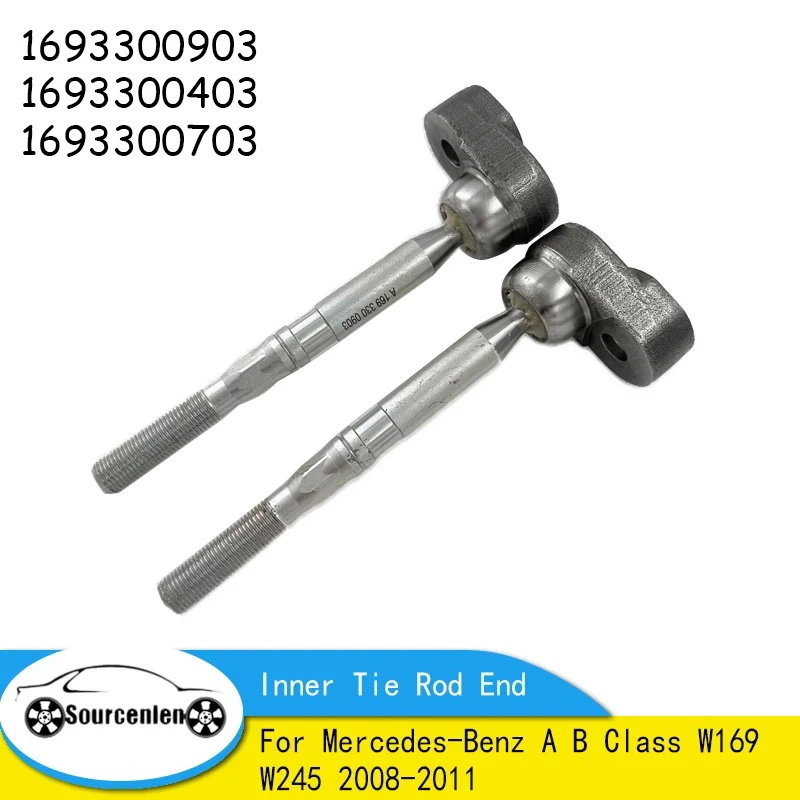 

2PCS Inner Tie Rod End For Mercedes-Benz A B Class W169 W245 2008-2011 1693300903 1693300403 1693300703 Ball Joint Accessories